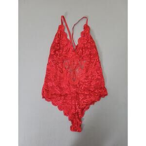 Namifin Sexy Lingerie for Women Lace Teddy Lingerie Snap Crotch Bodysuit XXL